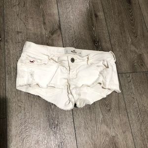 White hollister Jean shorts